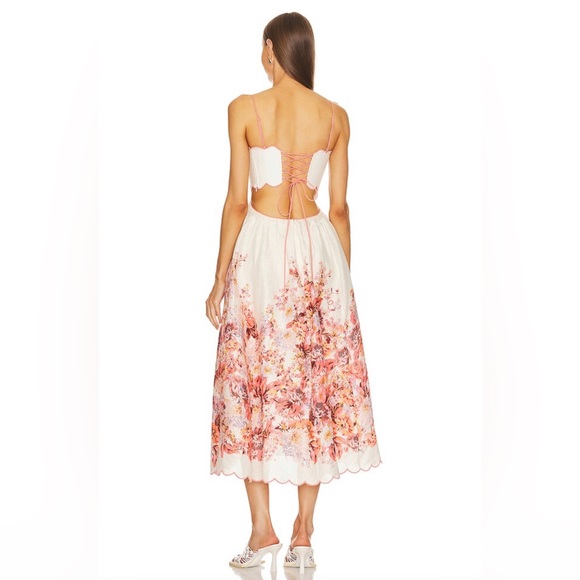 SOLD Zimmermann Devi Midi Linen Dress - size 0 | XS-S - Picture 2 of 15